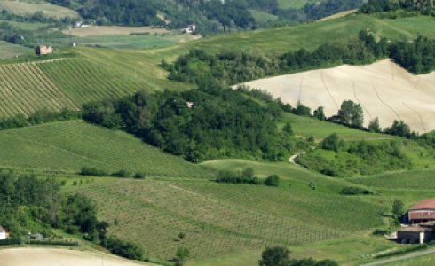 Bølgende landskaber i Emilia-Romagna